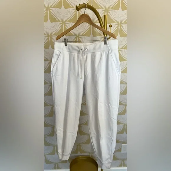 Athleta - White Track Jogger / Sweatpant - Picture 1 of 9
